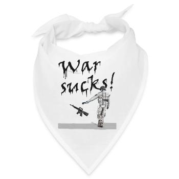 War Sucks - Bandana - Weiß - Vorne