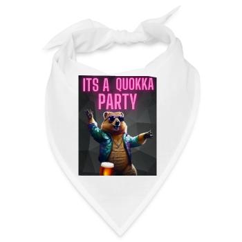 Its a Quokka Party - Bandana - Weiß - Vorne