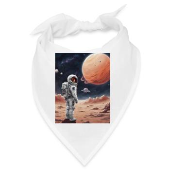 Weltraum Astronaut - Bandana - Weiß - Vorne