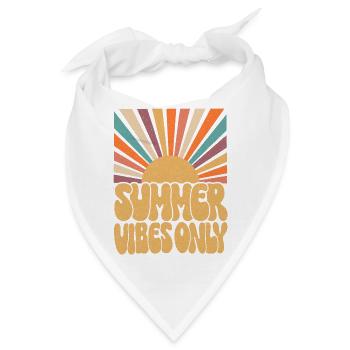 Nur Sommer-Vibes - Bandana - Weiß - Vorne