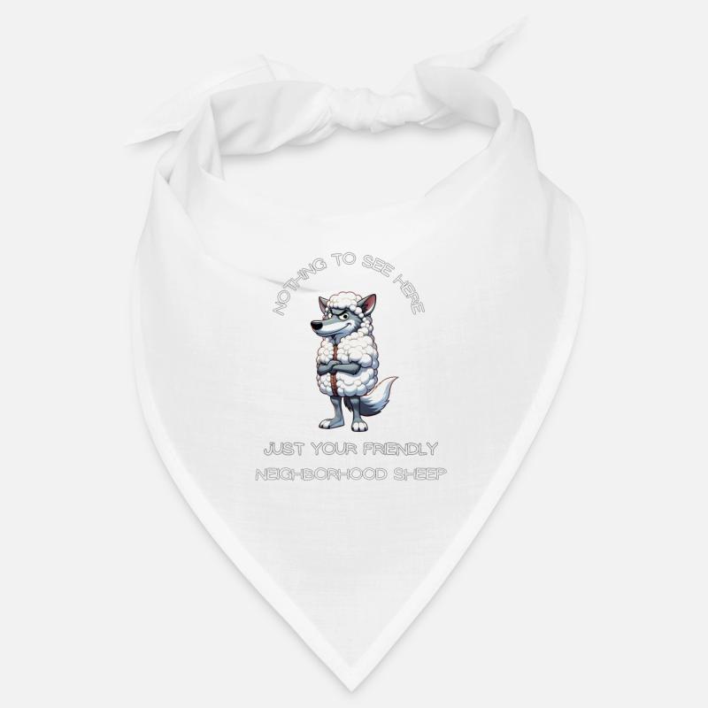 Wolf im Schafspelz - Bandana - Weiß