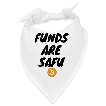 Krypto Funds Are Safu - Bandana - Weiß - Vorne