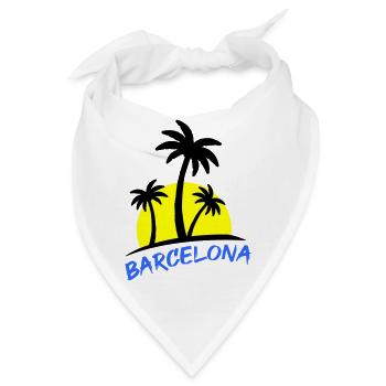 barcelona - Bandana - Weiß - Vorne