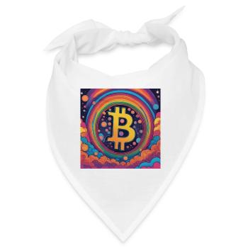 Bitcoin Moon - Bandana - Weiß - Vorne