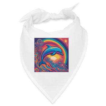 Delphin - Bandana - Weiß - Vorne