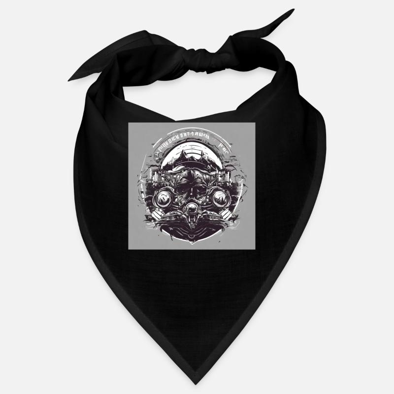 Noir Blanc Punk Bandana