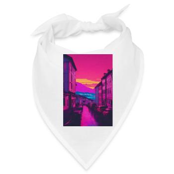 Bunte Stadt - Bandana - Weiß - Vorne