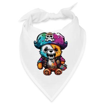 Teddybär / Kuscheltier / Stofftier / Geschenkidee - Bandana - Weiß - Vorne
