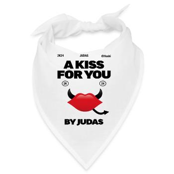 Ein Kuss für dich, signiert Judas - Bandana - Weiß - Vorne