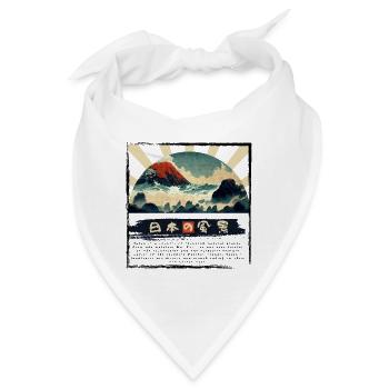 Nihon no Fukei - Landschaften von Japan - Bandana - Weiß - Vorne