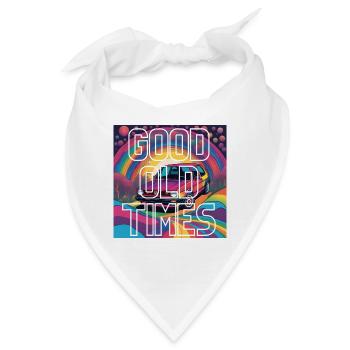 Good old Times - Bandana - Weiß - Vorne