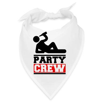 party crew - Bandana - Weiß - Vorne