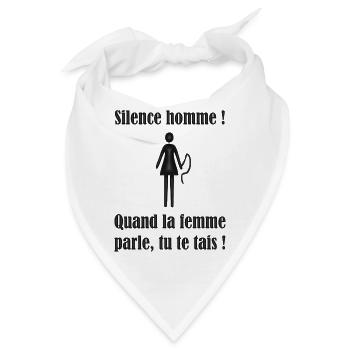 Herren Silence M1 - Bandana - Weiß - Vorne