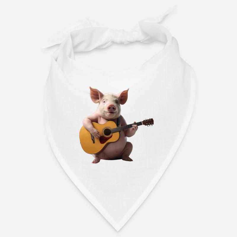 cochon guitare Bandana