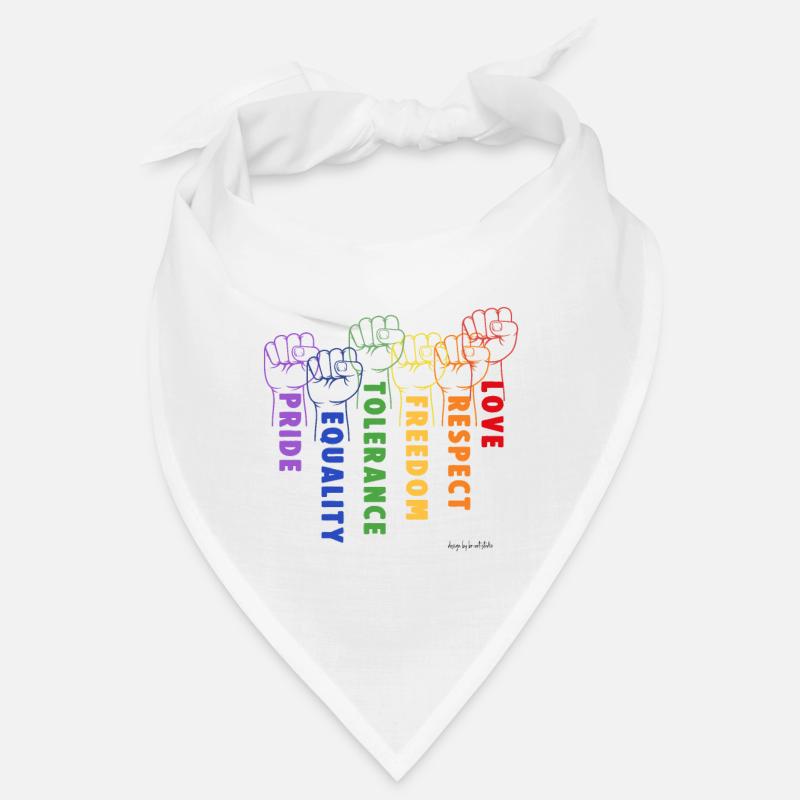 Solidarité et fierté - Bandana - blanc