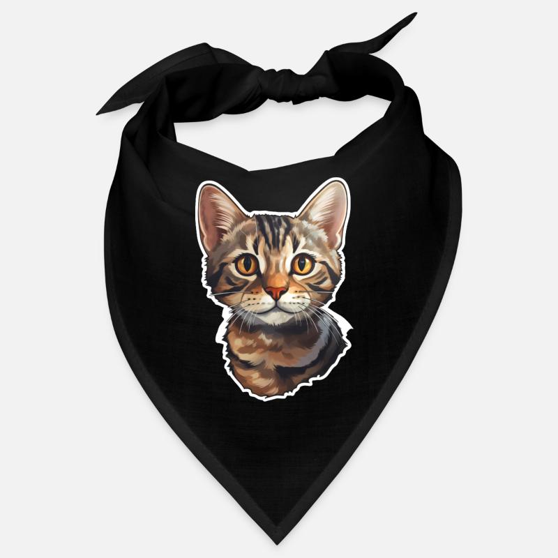 British Shorthair Cat Head Bandana