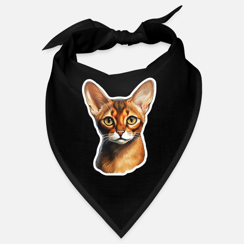 Abyssinian Cat Head Bandana