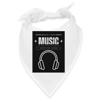 Kopfhörer - Bandana - Weiß - Vorne
