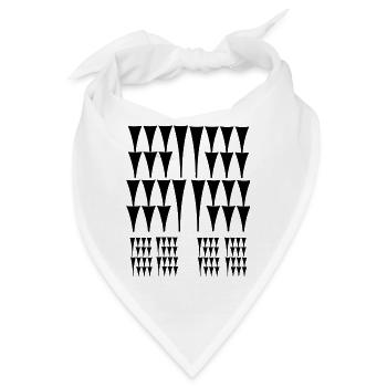 Außergewöhnliches Design - Bandana - Weiß - Vorne