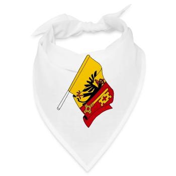 Flagge: Genf, Schweiz - Bandana - Weiß - Vorne