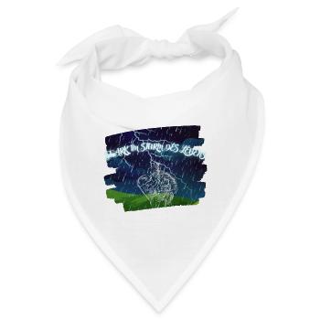Stark im Sturm des Lebens Design - Bandana - Weiß - Vorne