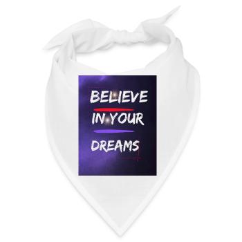 Believe - Bandana - Weiß - Vorne