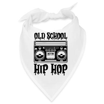 ghettoblaster old school hip hop - Bandana - Weiß - Vorne