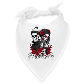 Love Never Dies - Bandana - Weiß - Vorne