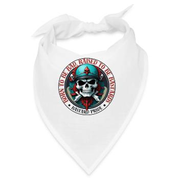 Born to be Bad, Raised to be Bastards - Bandana - Weiß - Vorne