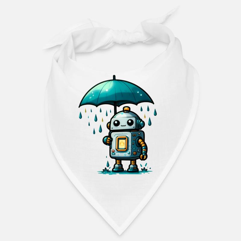 Robot in the rain Bandana