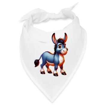 Esel-Maultier - Bandana - Weiß - Vorne