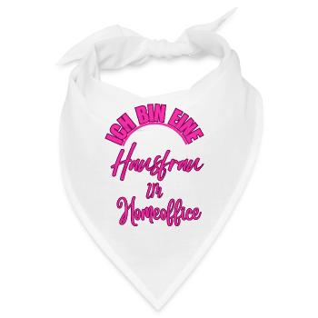 Hausfrau im Homeoffice - Bandana - Weiß - Vorne
