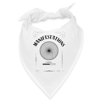 Manifestation loading black/white - Bandana - Weiß - Vorne