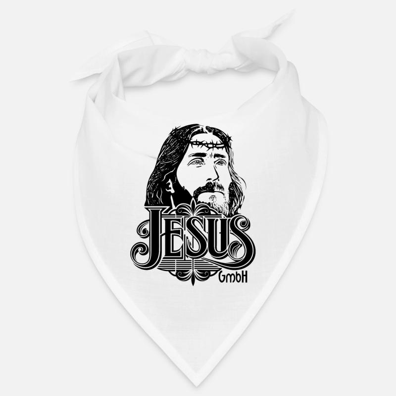 Jésus Tête avec Écriture 2 Bandana