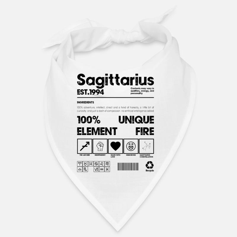 Black Minimal Square Bandana