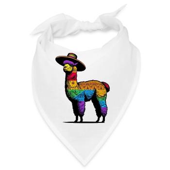 Alpaka - Bandana - Weiß - Vorne