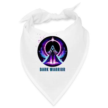 Dunkler Krieger - Bandana - Weiß - Vorne
