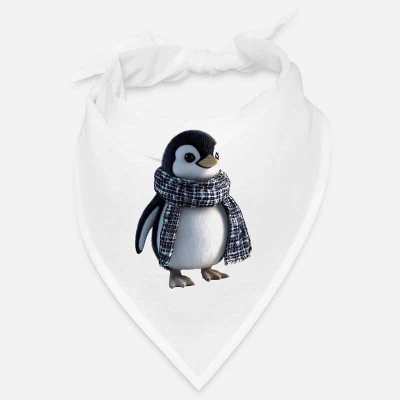 Pingouin drôle avec une écharpe Bandana