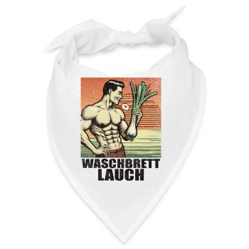 Waschbrett Lauch Fun - Bandana - Weiß - Vorne