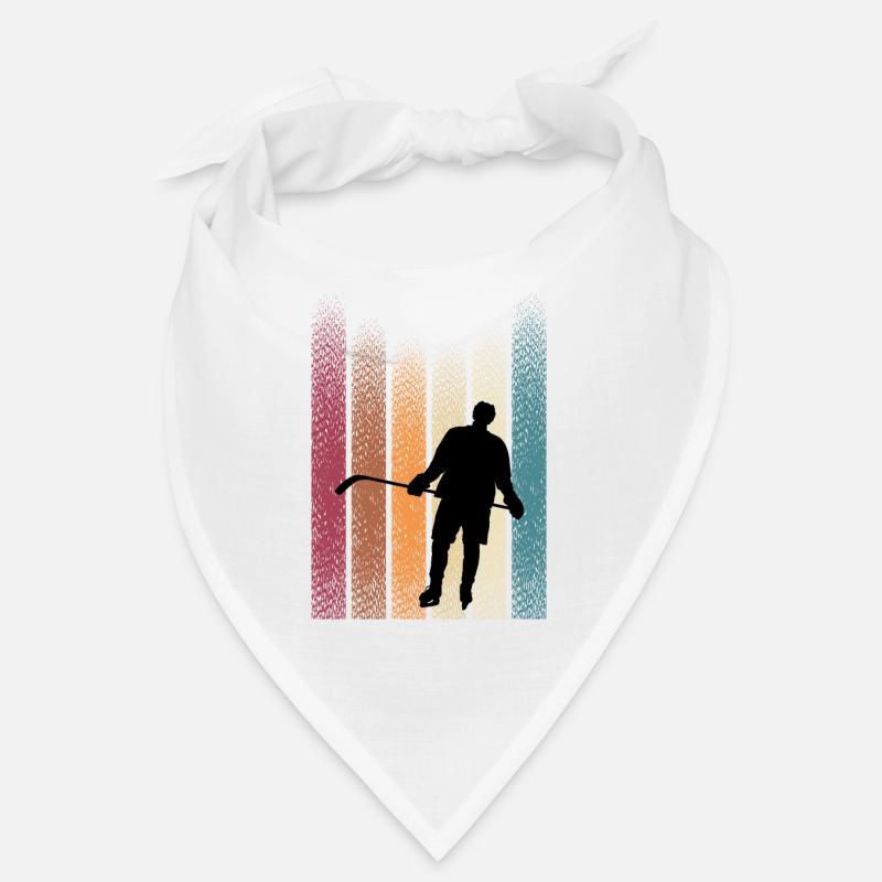 Retro Eishockey - Bandana - Weiß