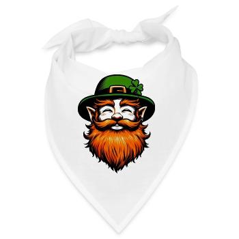 Irischer Kobold Irland - Bandana - Weiß - Vorne