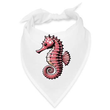 Seepferdchen - Bandana - Weiß - Vorne