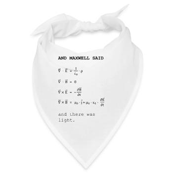 Maxwell-Gleichungen - Bandana - Weiß - Vorne