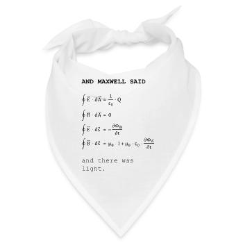 Maxwell-Gleichungen - Bandana - Weiß - Vorne