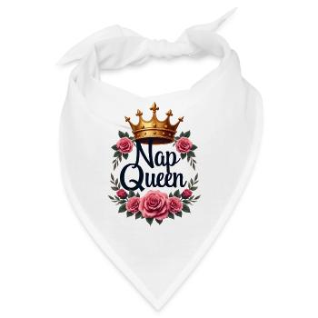 Nickerchen Königin - Bandana - Weiß - Vorne