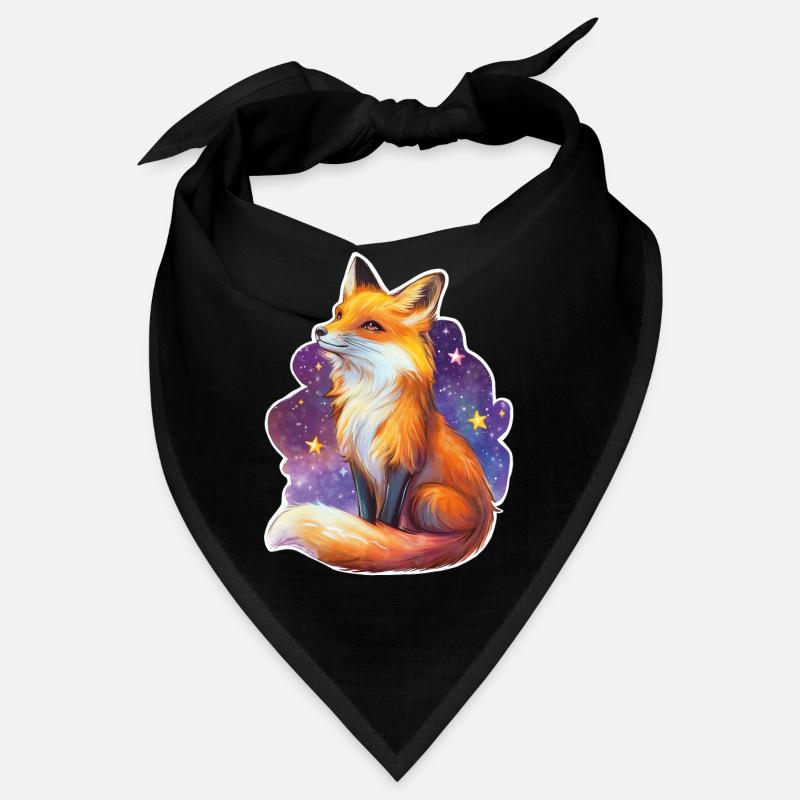 Fox and starry sky Bandana