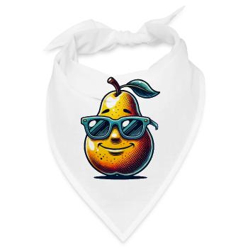 birne - Bandana - Weiß - Vorne
