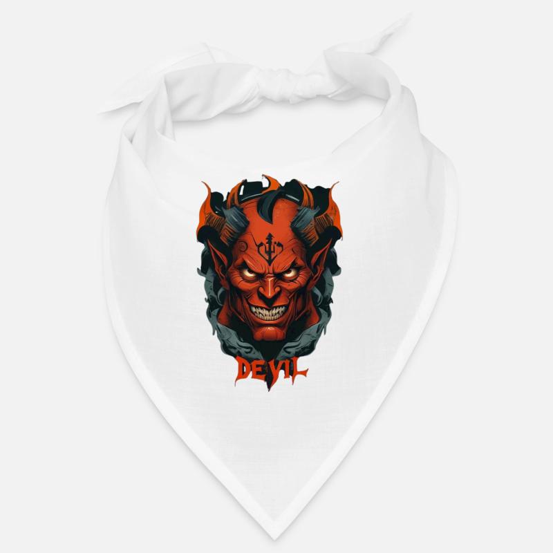 Devil - Bandana - blanc