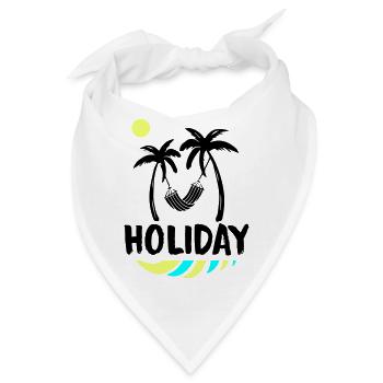 palms relax holiday - Bandana - Weiß - Vorne