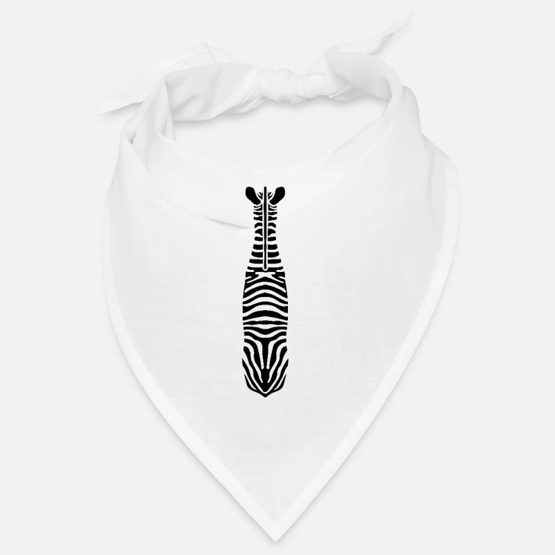 Zebra with Unique Stripes Bandana